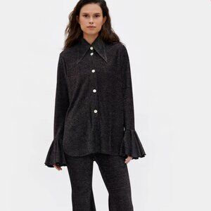 Sleeper Lurex Button Down Shirt